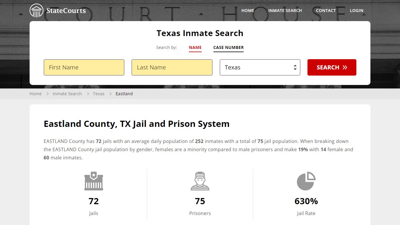 Eastland County, TX Inmate Search - StateCourts